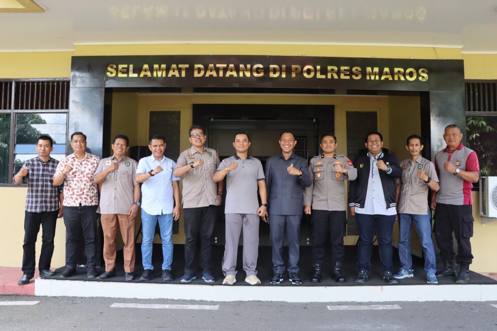 Perkuat Sinergitas, Kapolres Maros Terima Kunjungan KONI