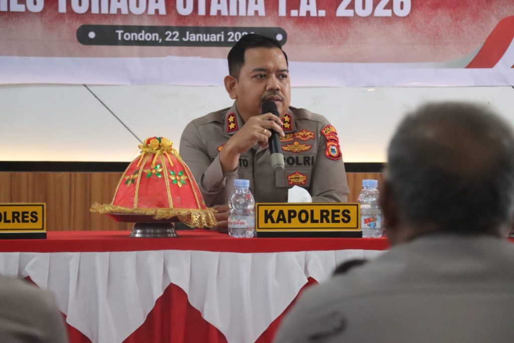 Polres Toraja Utara Gelar Sosialisasi DIPA/RKA-KL TA 2026 dan Penandatanganan Pakta Integritas