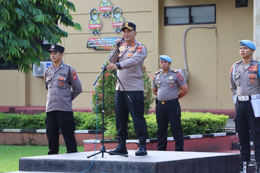 Kapolres Maros Atensi Jajaran Pedomani Aturan Baru KUHAP dan KUHP
