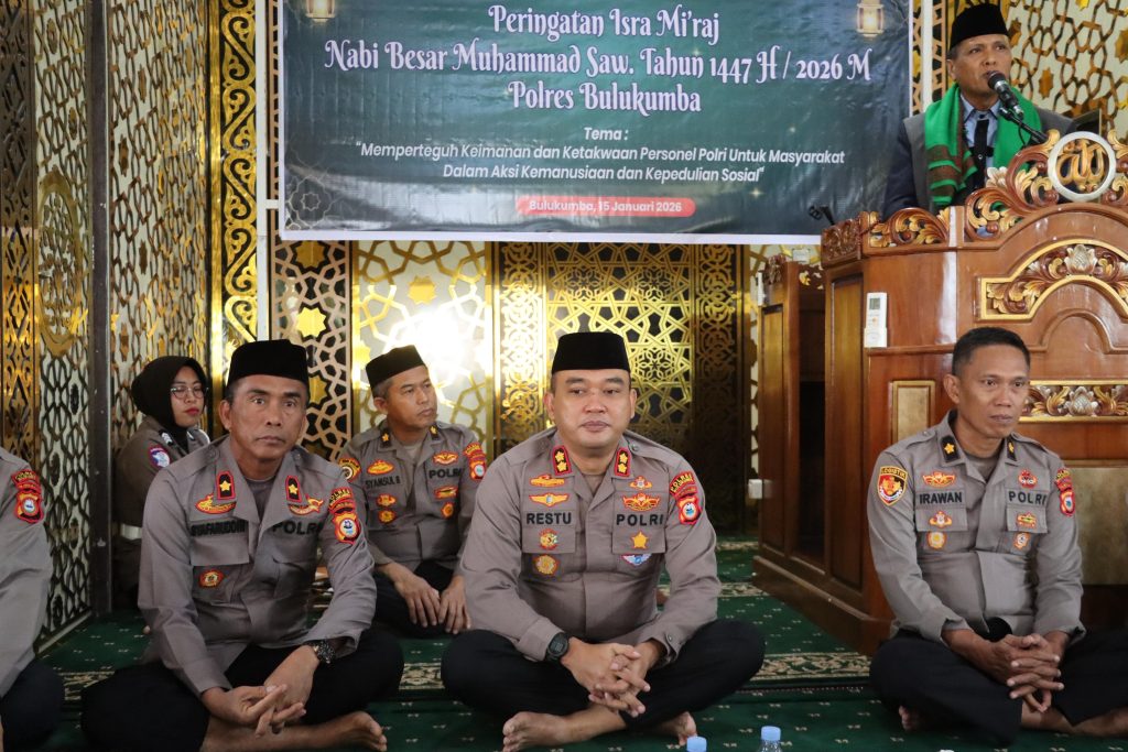 Polres Bulukumba Gelar Peringatan Isra Mi’raj Nabi Muhammad SAW