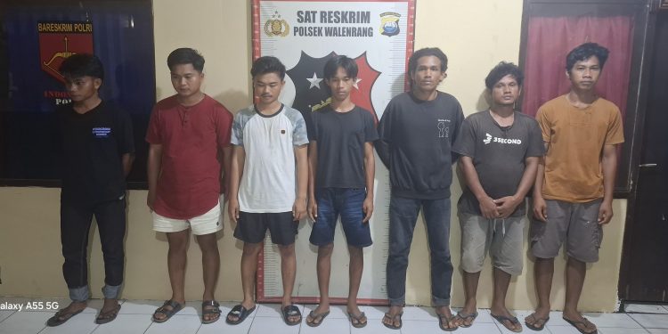 Respon Cepat, Personel Polres Luwu Amankan 7 Pelaku Penganiayaan dan Perusakan Mobil