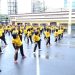 Kapolrestabes Makassar Melakukan Olahraga Bersama Dengan personel