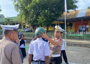 Melalui Police Go To School, Satlantas Polres Soppeng Edukas Keselamatan Lalu Lintas