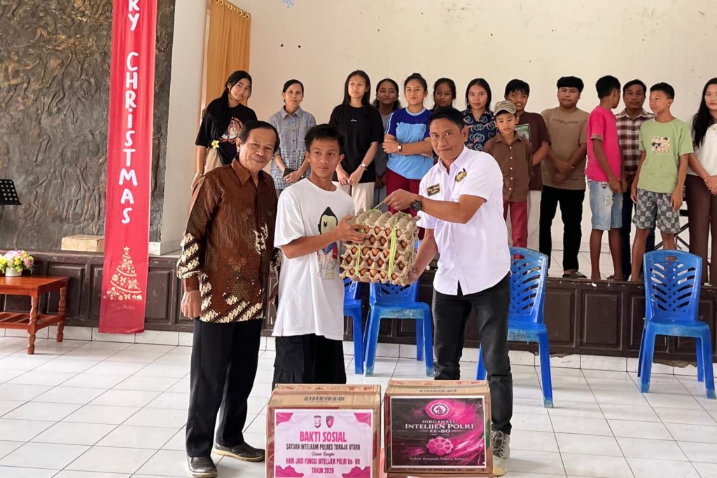 Momentum Hari Jadi Intelijen Polri Ke-80, Sat Intelkam Polres Torut Gelar Baksos di Panti Asuhan