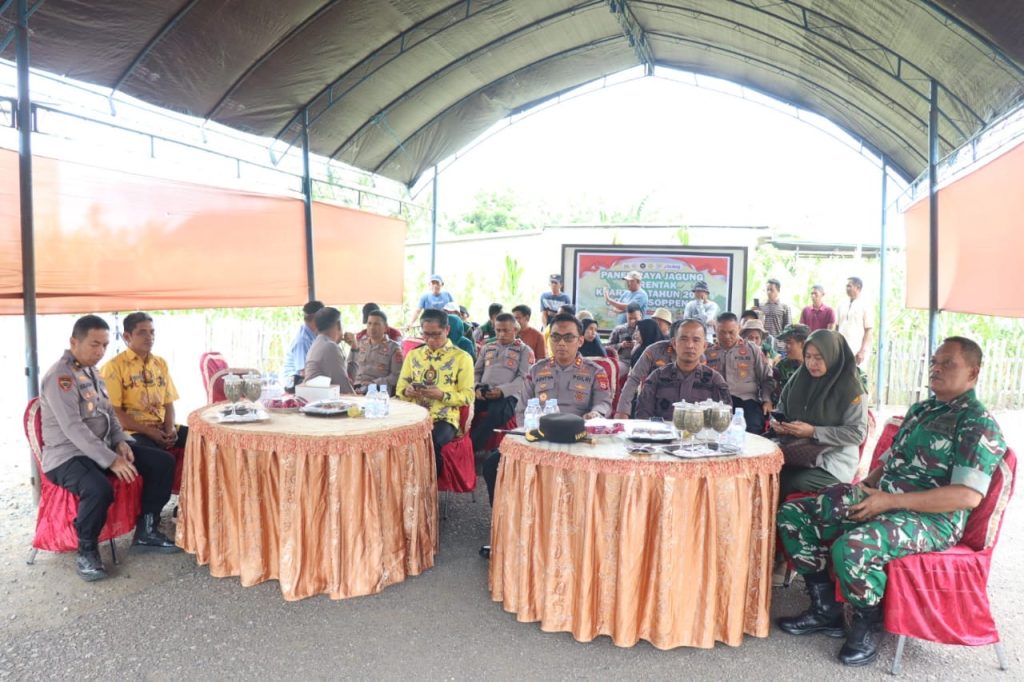 Polres Soppeng Panen Jagung Serentak Kuartal I 2026 Dalam Rangka Swasembada Pangan