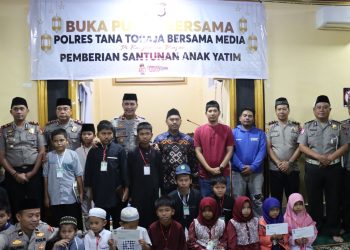 Polres Tana Toraja Gelar Buka Puasa Bersama Media dan Beri Santuni Anak Yatim