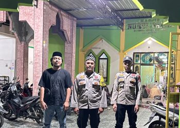 Personel Polres Pinrang dan Polsek Jajaran Intensifkan Pengamanan Shalat Tarawih