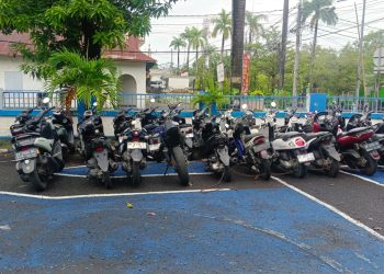Personel Polres Parepare Bubarkan Balap Liar, 30 Motor Diamankan