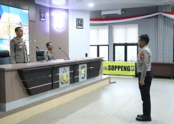 Kapolres Soppeng Tekankan Budaya Polri dan Integritas Dalam Pengarahan Fungsi Teknis
