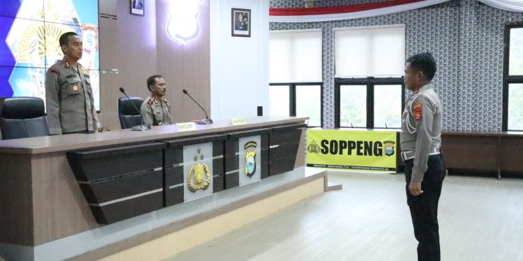 Kapolres Soppeng Tekankan Budaya Polri dan Integritas Dalam Pengarahan Fungsi Teknis