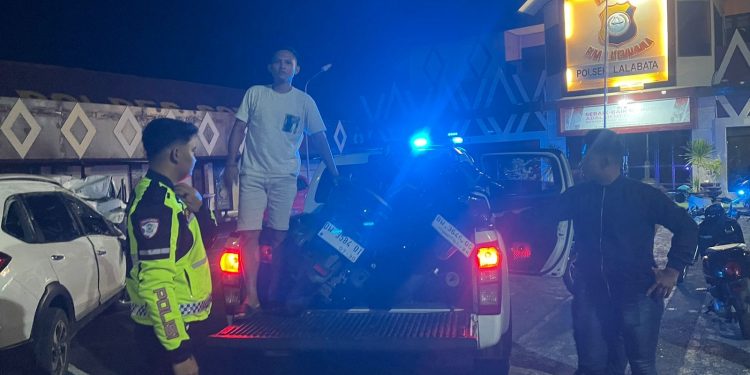 Satlantas Polres Soppeng Tindak Tegas Pelaku Balap Liar di Salokaraja, 8 Motor Diamankan