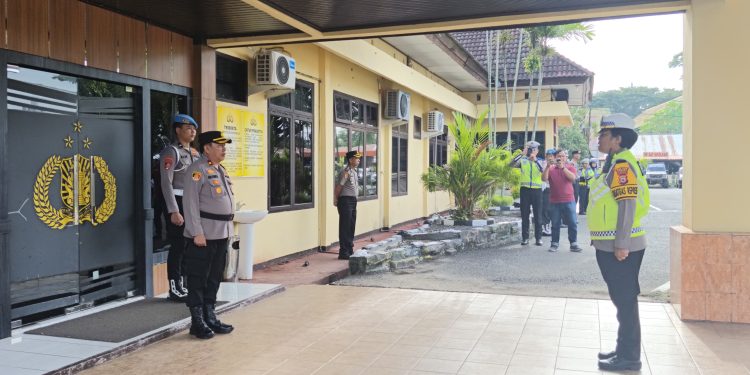 Waka Polres Pinrang Pimpin Apel Gelar Pasukan Operasi Keselamatan Pallawa 2026
