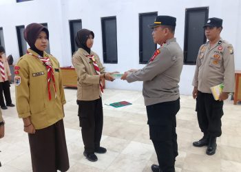 Sat Binmas Polres Selayar Kukuhkan Anggota Baru Saka Bhayangkara