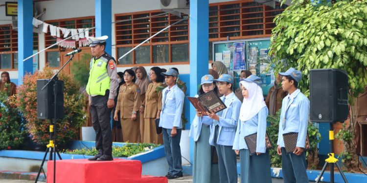 Satlantas Polres Palopo Beri Sosialisasi ke Pelajar di Hari ke-8 Ops Keselamatan Pallawa 2026