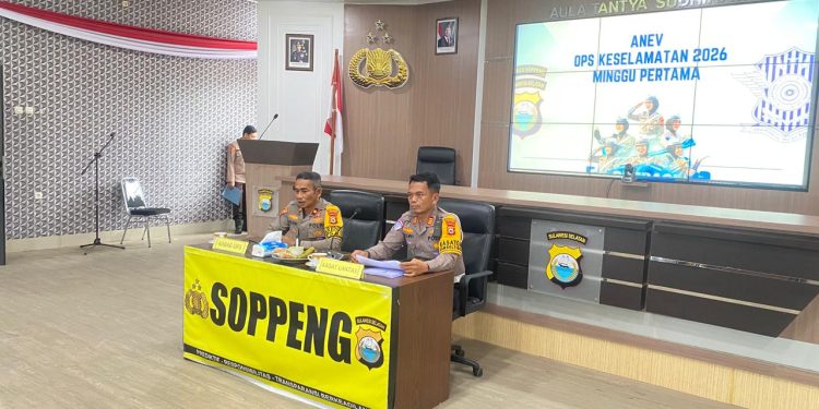 Polres Soppeng Gelar Anev Minggu I Operasi Keselamatan Pallawa 2026