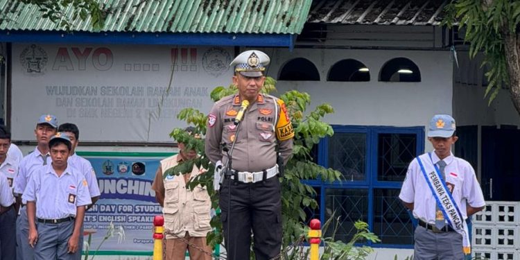 Kasat Lantas Polres Parepare Goes To School di Hari ke-8 Ops Keselamatan Pallawa 2026
