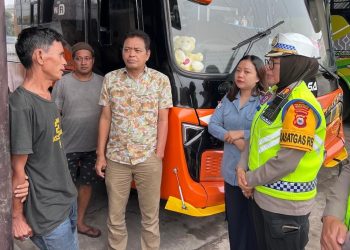 Satlantas Polrestabes Makassar Gelar Rump Check Kendaraan di Terminal Regional Daya