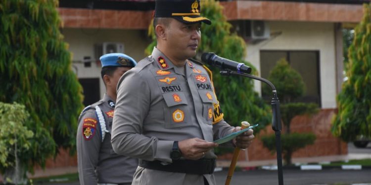 Bangun Sinergitas Kamtibmas, Kapolres Bulukumba Gelar Apel dengan Komunitas Ojol