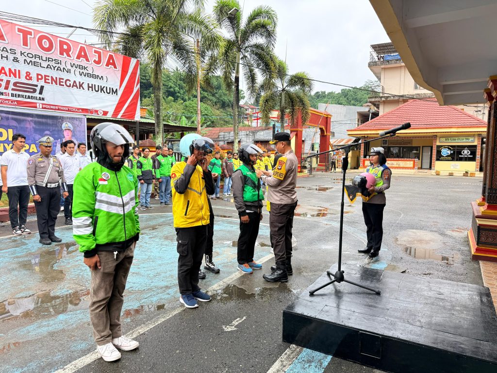 Apel Ojol Kamtibmas Digelar Serentak, Kapolres Tana Toraja Ajak Jadi Mitra Polri