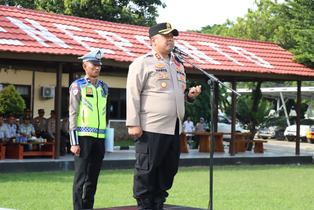 Perkuat Sinergitas, Kapolres Jeneponto Gelar Apel Dengan Ojol