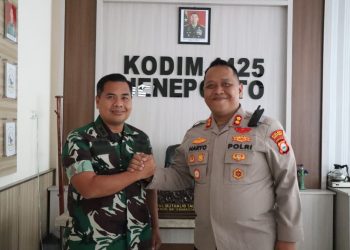 Perkuat Sinergitas, Kapolres Jeneponto Silaturahmi Dengan Dandim 1425