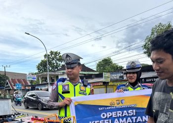 Hari ke-4 Ops Keselamatan Pallawa 2026, Satlantas Polres Luwu Gencarkan Sosialisasi ke Pengguna Jalan