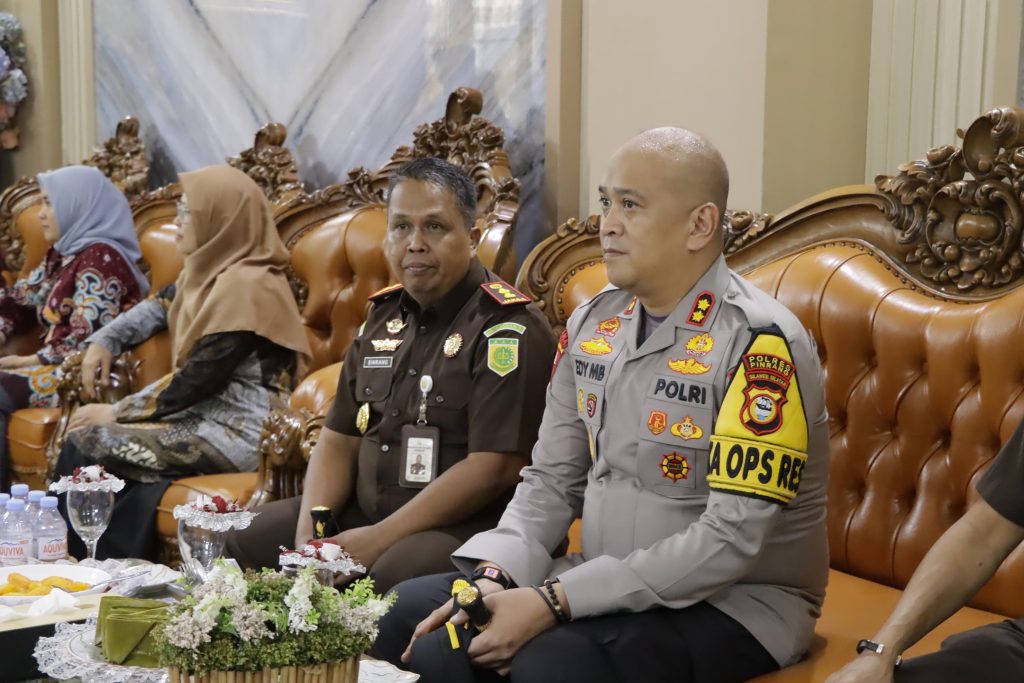 Kapolres Pinrang Sambut Kunjungan Kerja Kejati Sulsel