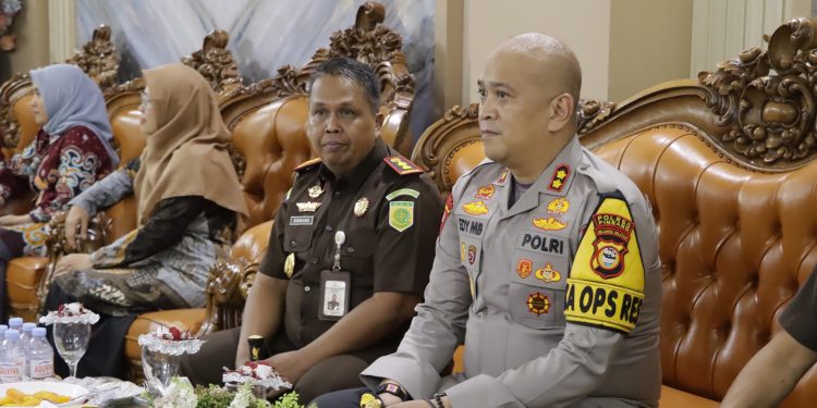 Kapolres Pinrang Sambut Kunjungan Kerja Kejati Sulsel