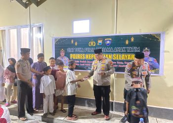Kapolres Kepulauan Selayar Kumpulkan Anak Yatim Untuk Buka Puasa Bersama