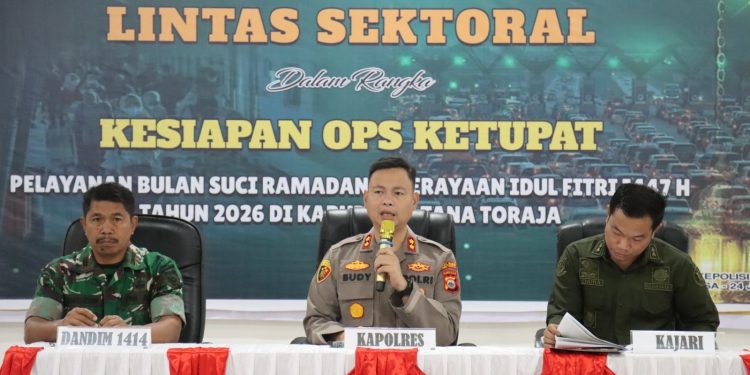 Kapolres Tana Toraja Pimpin Rakor Lintas Sektoral Persiapan Operasi Ketupat 2026