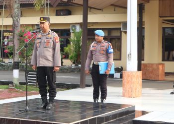 Kabag Log Polres Pinrang Pimpin Apel, Tekankan Kedisiplinan dan Tugas Sesuai Prosedur