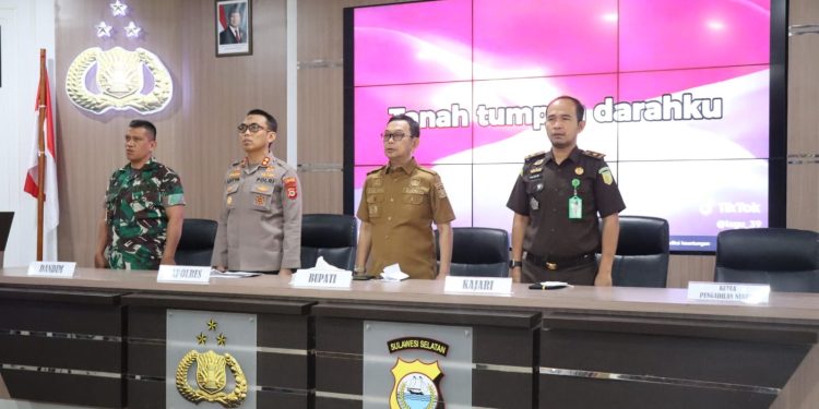Polres Soppeng Gelar Rakor Lintas Sektoral, Siapkan 4 Pos Pam untuk Masyarakat Saat Mudik