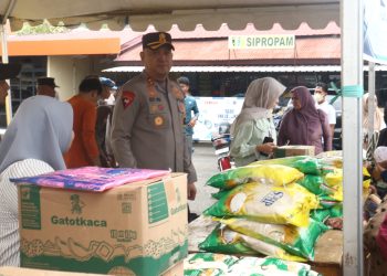 Bantu Masyarakat Dapatkan Bahan Pokok Terjangkau, Polres Pinrang Gelar Pangan Murah