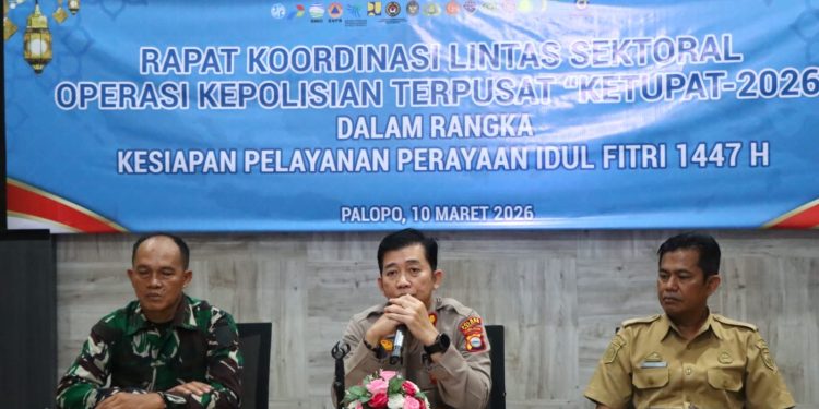 Jamin Kelancaran Arus Mudik dan Balik, Kapolres Palopo Pimpin Rakor Lintas Sektoral