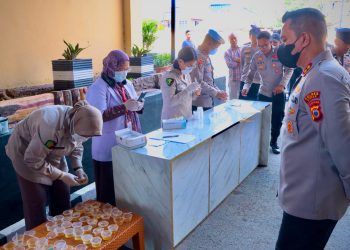 Gelar Tes Urine, Kapolres Sidrap: Tidak Ada Toleransi  Bagi Personel Yang Terlibat Narkotika