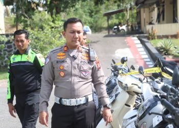 Kasat Lantas Polres Wajo Pimpin Langsung Razia Balap Liar, 55 Motor Diamankan
