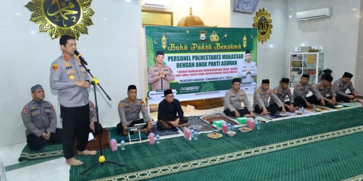 Manfaatkan Momen Ramadhan, Kapolrestabes Makassar Buka Puasa Bersama Anak Panti Asuhan