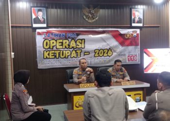 Matangkan Kesiapan Jelang Mudik dan Idul Fitri, Kapolres Parepare Pimpin Lat Pra Ops Ketupat