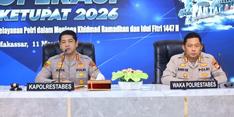 Kapolrestabes Makassar Pimpin Lat Pra Ops Ketupat 2026, Ini Arahannya ke Personel
