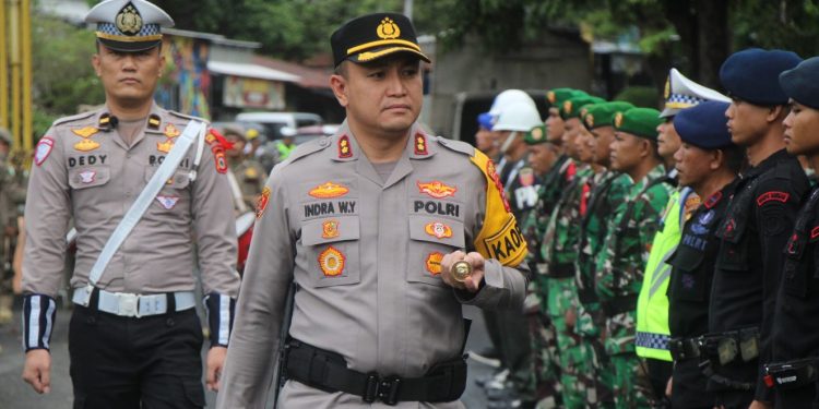 Pimpin Apel Gelar Pasukan, Kapolres Parepare Siapkan 150 Personel dan 6 Pos Ops Ketupat