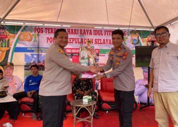 Pastikan Kelancaran dan Keamanan Arus Mudik, Kapolres Selayar Kunjungi Pos Ops Ketupat 2026