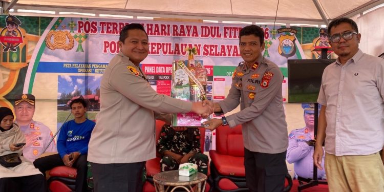 Pastikan Kelancaran dan Keamanan Arus Mudik, Kapolres Selayar Kunjungi Pos Ops Ketupat 2026
