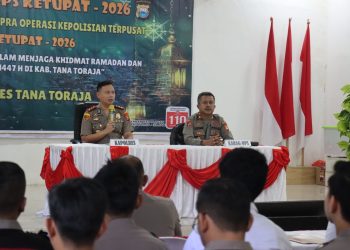 Gelar Lat Pra Ops Ketupat, Polres Tator Akan Dirikan 3 Posko Pengamanan
