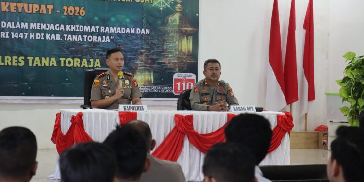 Gelar Lat Pra Ops Ketupat, Polres Tator Akan Dirikan 3 Posko Pengamanan