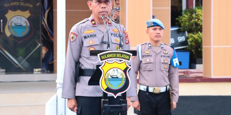 Polres Sidrap Gelar Apel Siaga Kamtibmas, Antisipasi Potensi Konflik