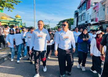 Kapolres Parepare Ikuti Jalan Sehat Anti Mager, Semarak HUT ke-66 Kota Parepare
