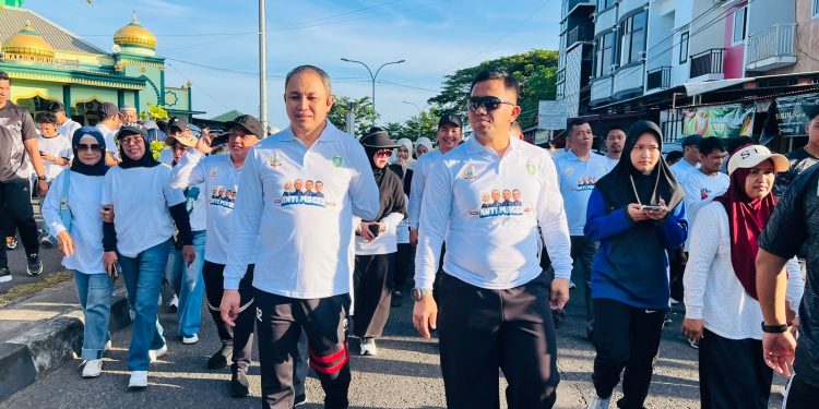 Kapolres Parepare Ikuti Jalan Sehat Anti Mager, Semarak HUT ke-66 Kota Parepare