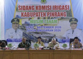Waka Polres Pinrang Hadiri Sidang Pleno Komisi Irigasi Dalam Rangka Penetapan Jadwal Musim Tanam