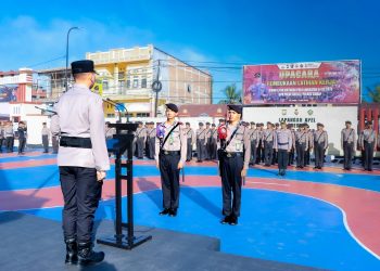 Kapolres Sidrap Pimpin Upacara Pembukaan Latja Siswa SPN Polda Sulsel