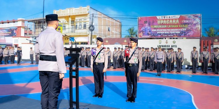 Kapolres Sidrap Pimpin Upacara Pembukaan Latja Siswa SPN Polda Sulsel